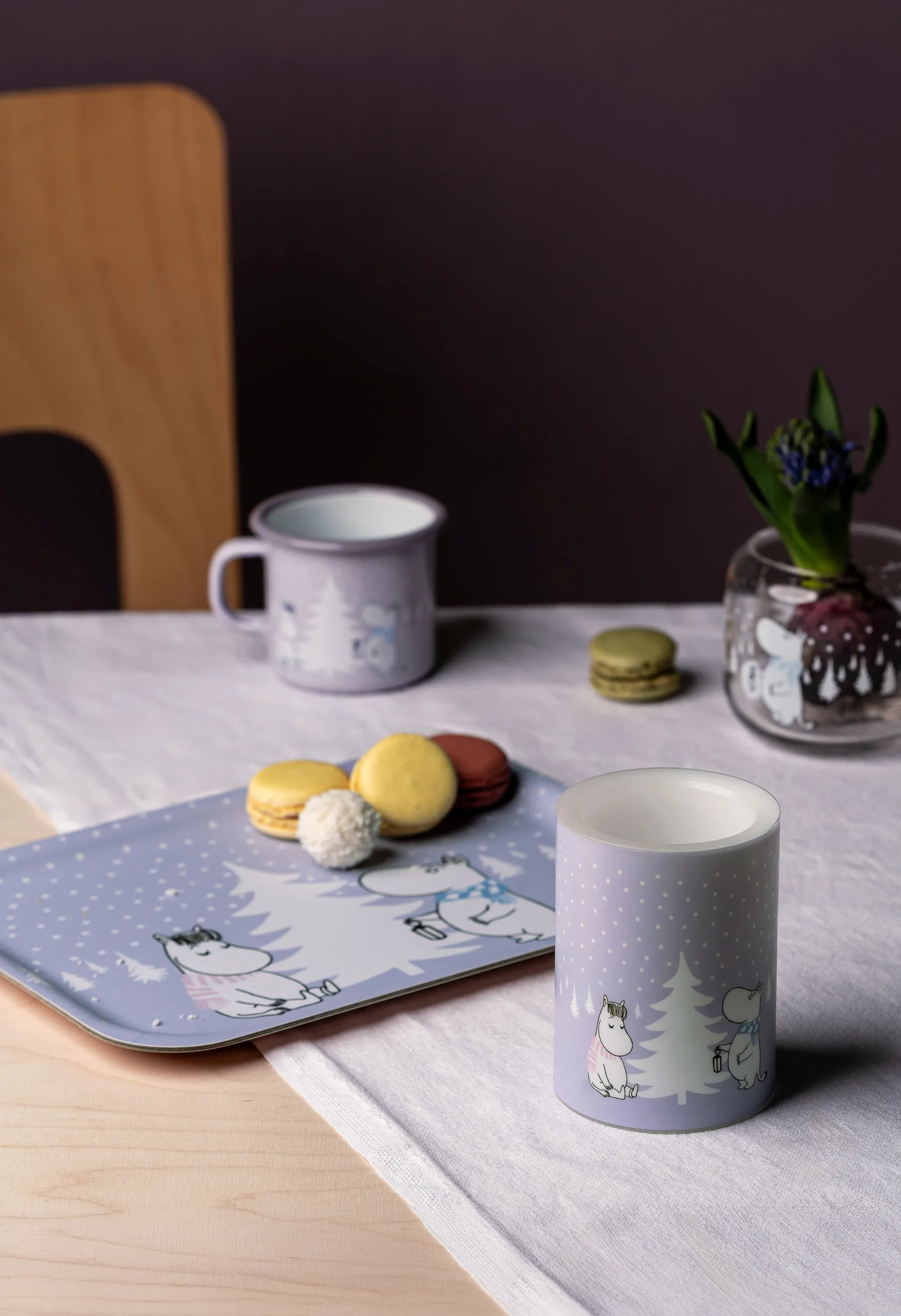 ムーミン block キャンドル LED 10 cm, Snowfall Muurla | ムールラ