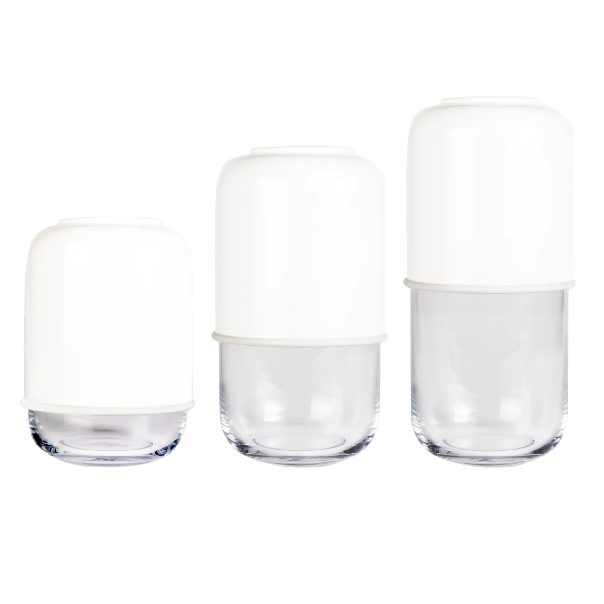 Capsule adjusテーブル 花瓶 18-28 cm, white-clear Muurla | ムールラ