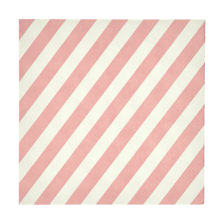 Check & Stripes ペーパーナプキン 25x25 cm 20枚セット - Beige - Muurla | ムールラ