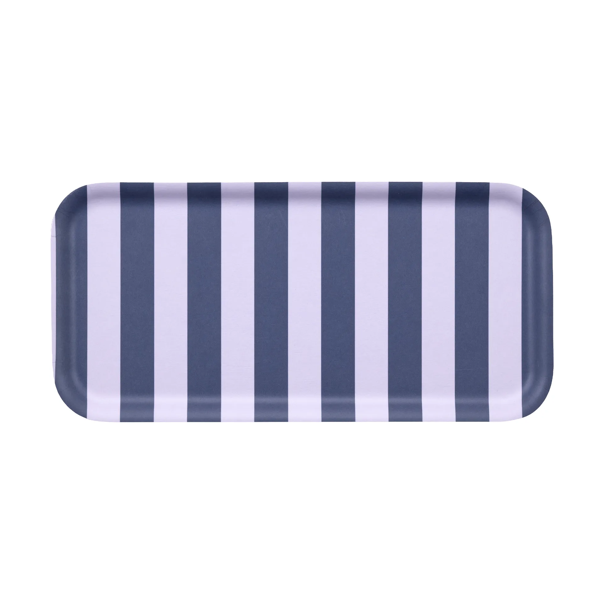 Checks & Stripes トレイ 13x27 cm, Lilac-blue Muurla | ムールラ