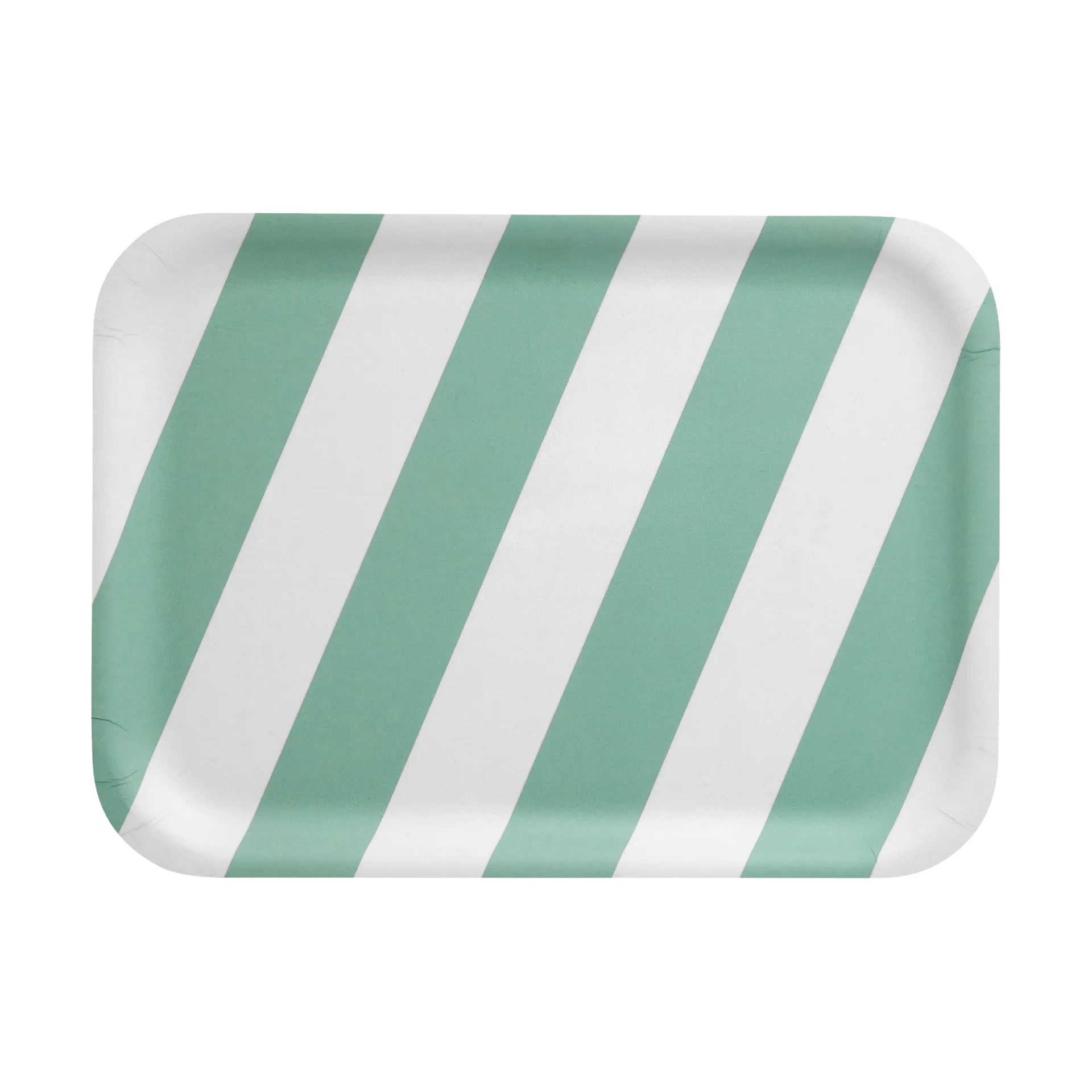 Checks & Stripes トレイ 20x27 cm, Mint Muurla | ムールラ