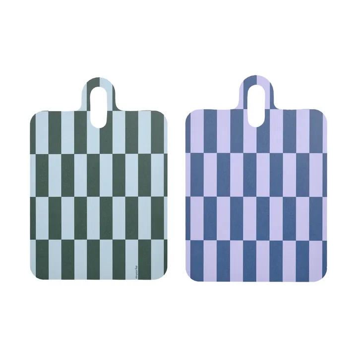 Checks & Stripes トレイ 21x31 cm - Lilac-blue-green - Muurla | ムールラ