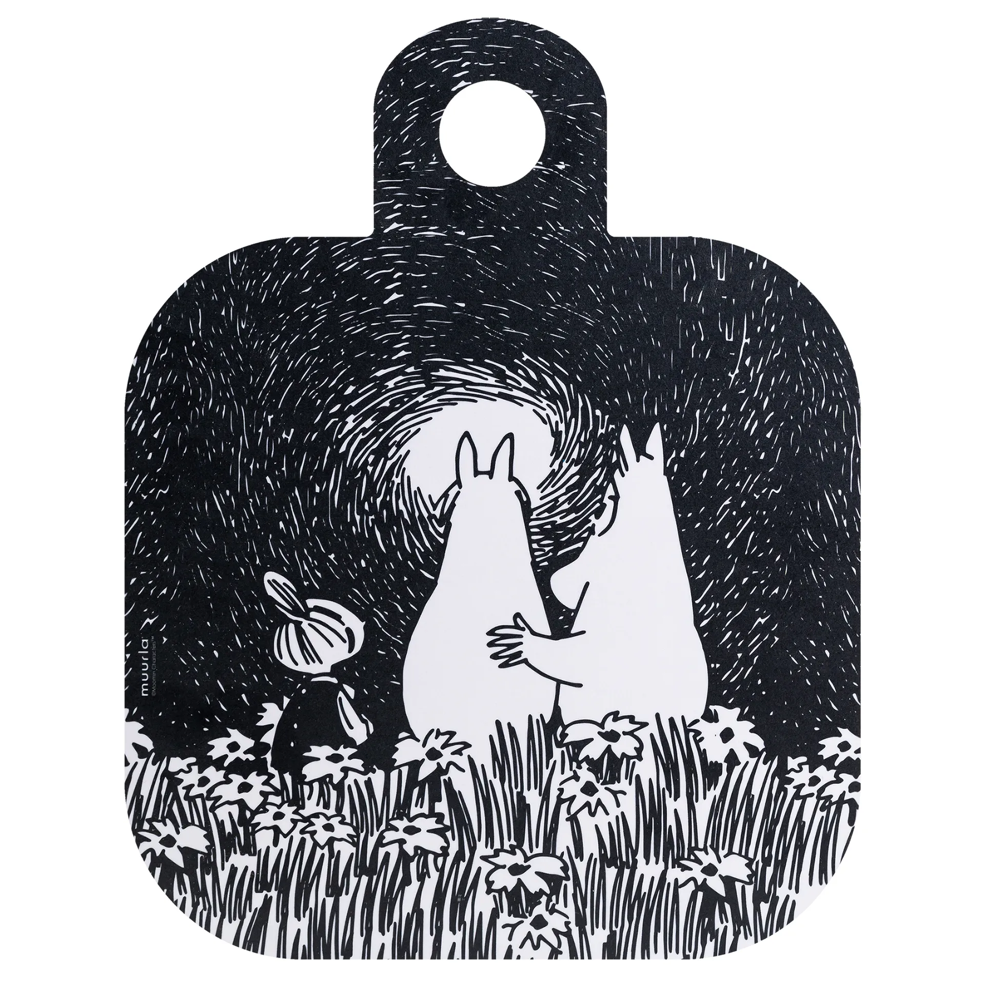 Chop and Serve フレンドシップ トレイ 25x32 cm, black-pink Muurla | ムールラ