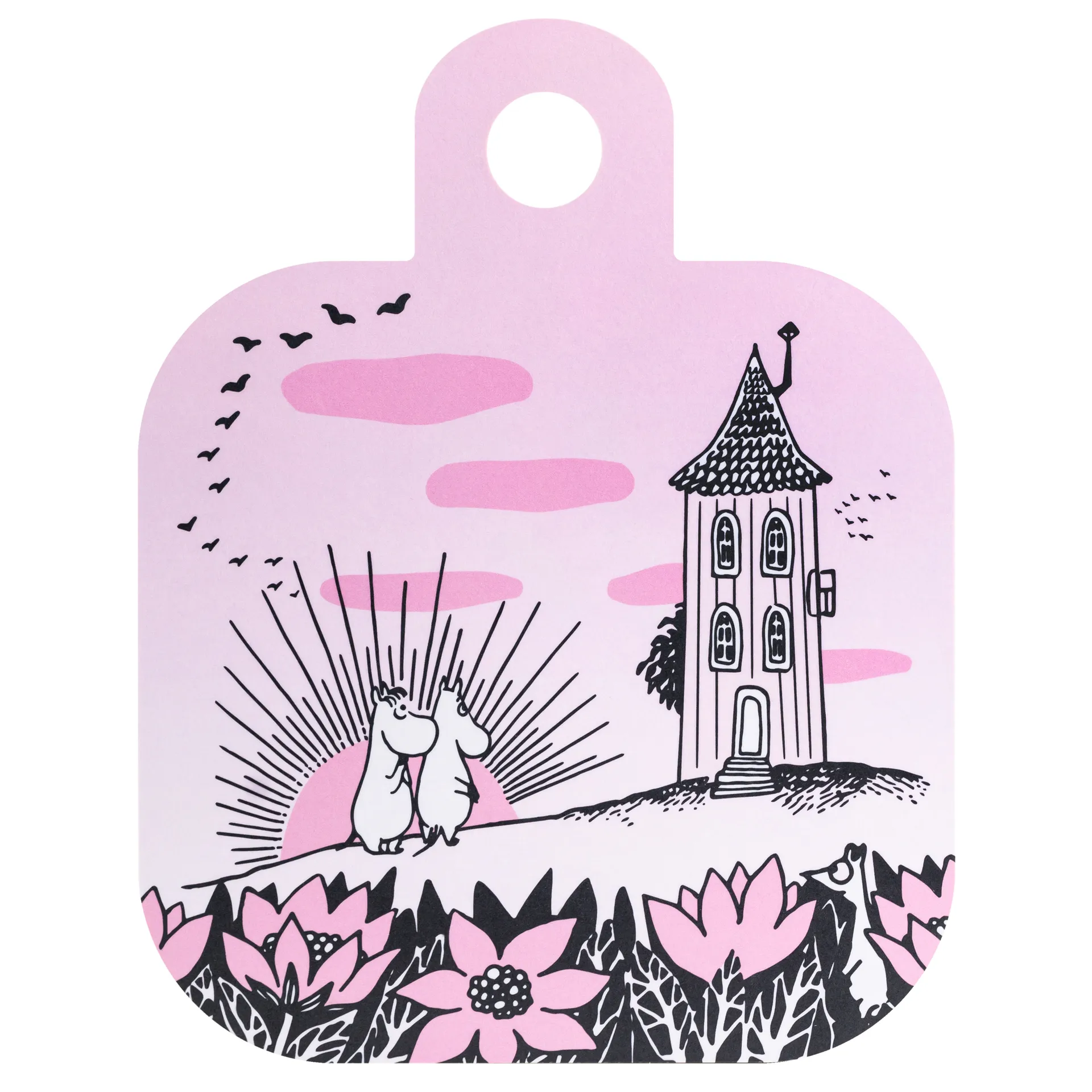 Chop and Serve フレンドシップ トレイ 25x32 cm, black-pink Muurla | ムールラ