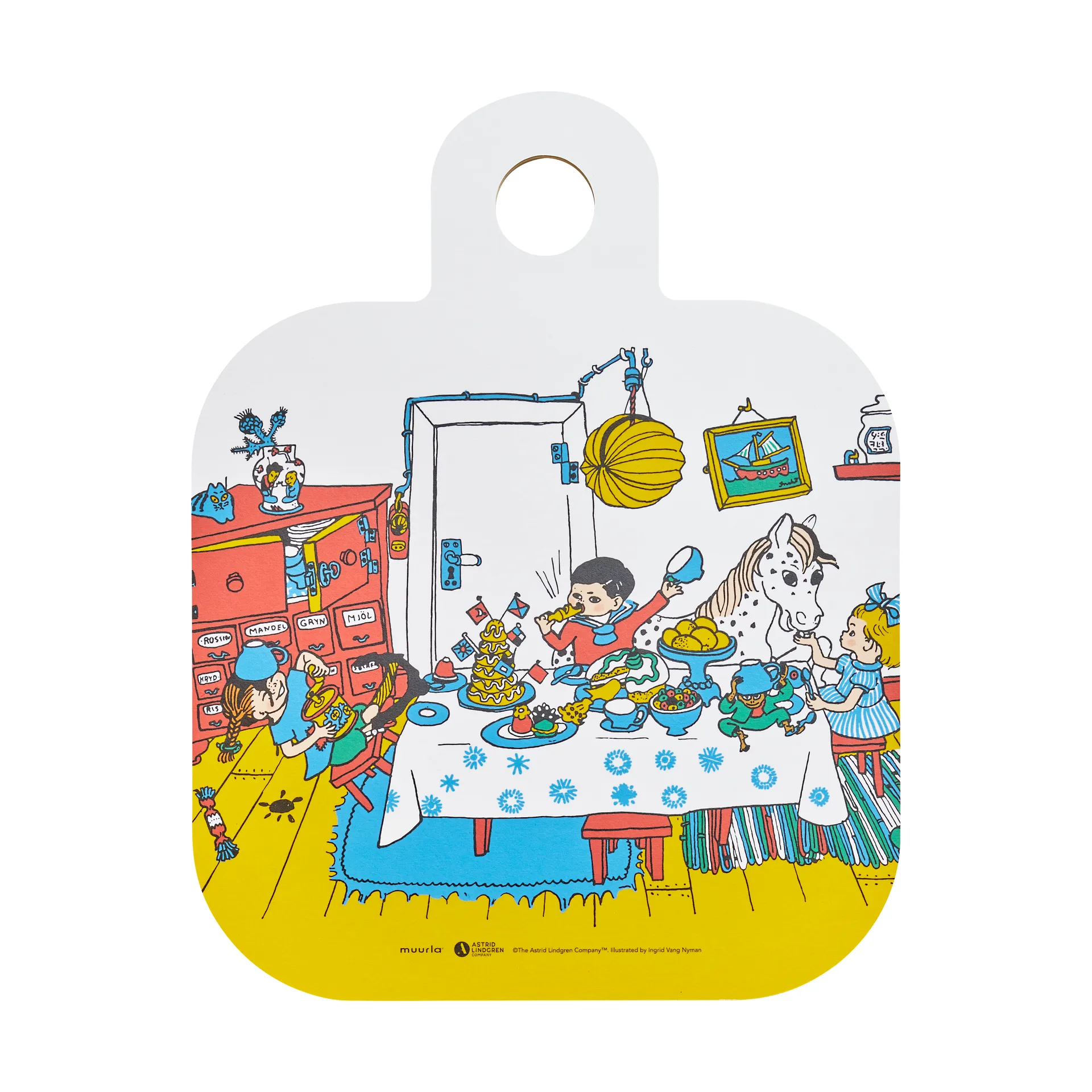 ピッピ Chop & Serve カッティングボード 25x32 cm, Villa Villekulla Muurla | ムールラ