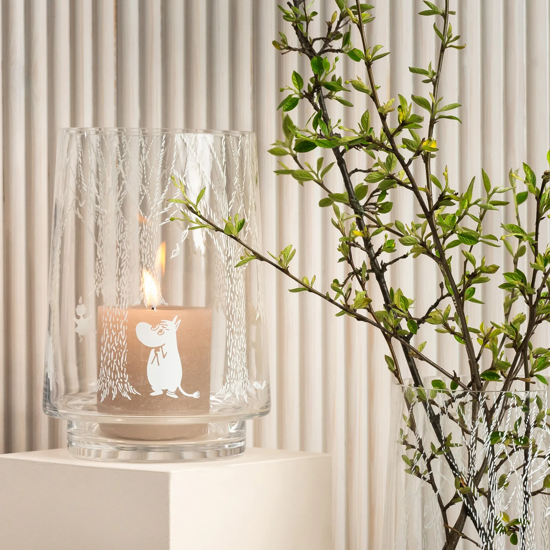 In the Woods ランタン/花瓶 20 cm, clear-white Muurla | ムールラ