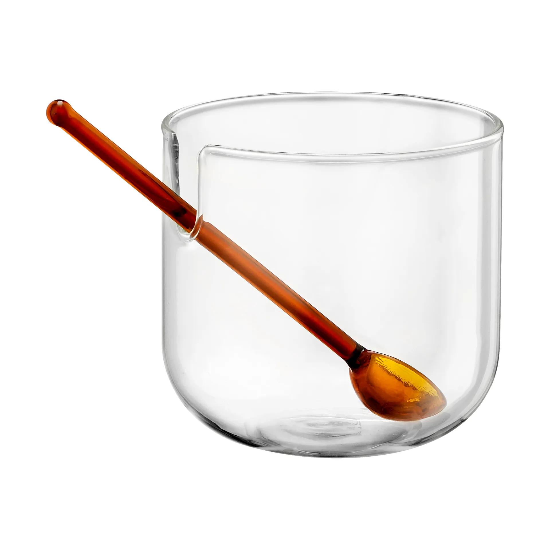 Loop シュガーボウル & スプーン Ø14 cm, Clear-pink-amber Muurla | ムールラ