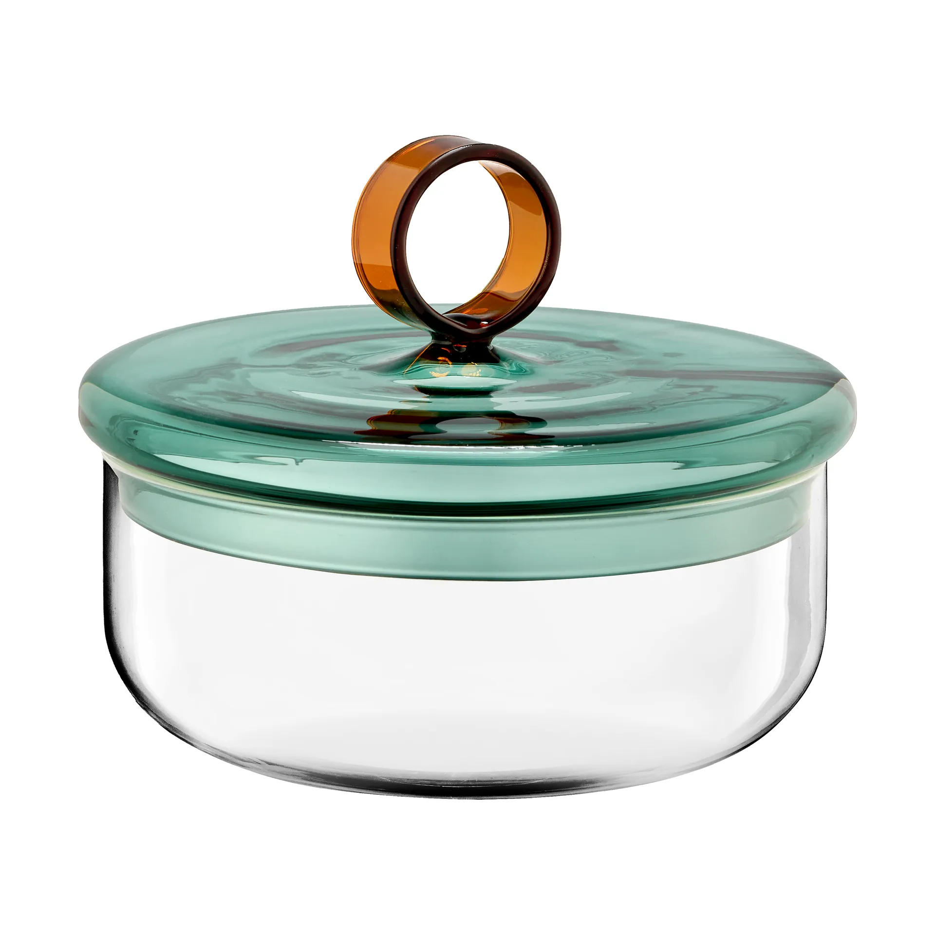 Loop 蓋付きボウル Ø15 cm, Klar-teal-amber Muurla | ムールラ