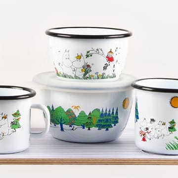 Moomin Colors ムーミンエナメルボウル 30 cl - Happy Family - Muurla | ムールラ