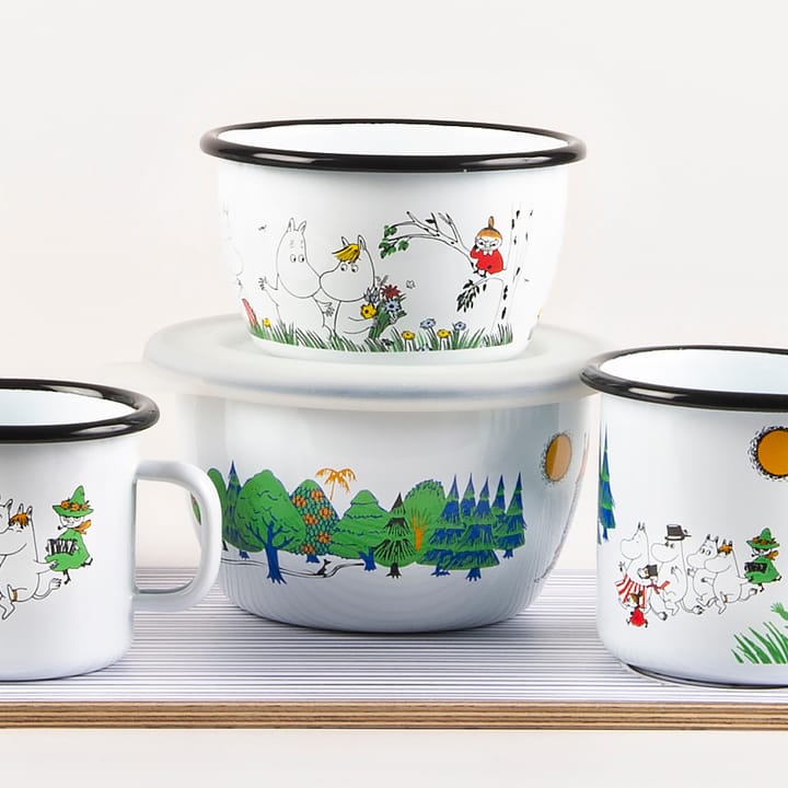 Moomin Colors ムーミンエナメルボウル 30 cl, Happy Family Muurla | ムールラ