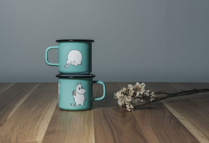 Moomin Retro エナメルマグ 37 cl, Mint Muurla | ムールラ