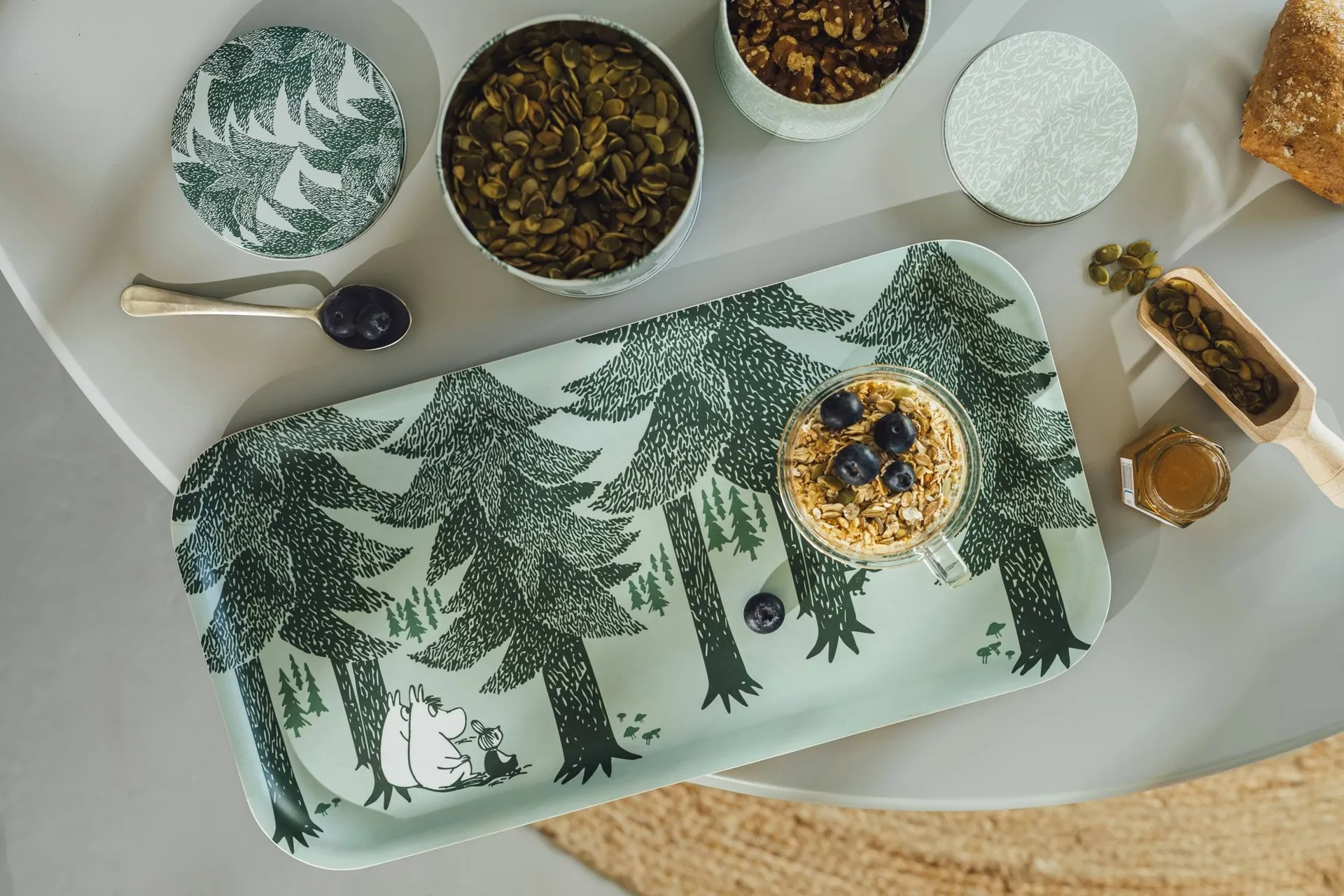 Mumin Forest 保存容器セット, 2 pieces, green Muurla | ムールラ
