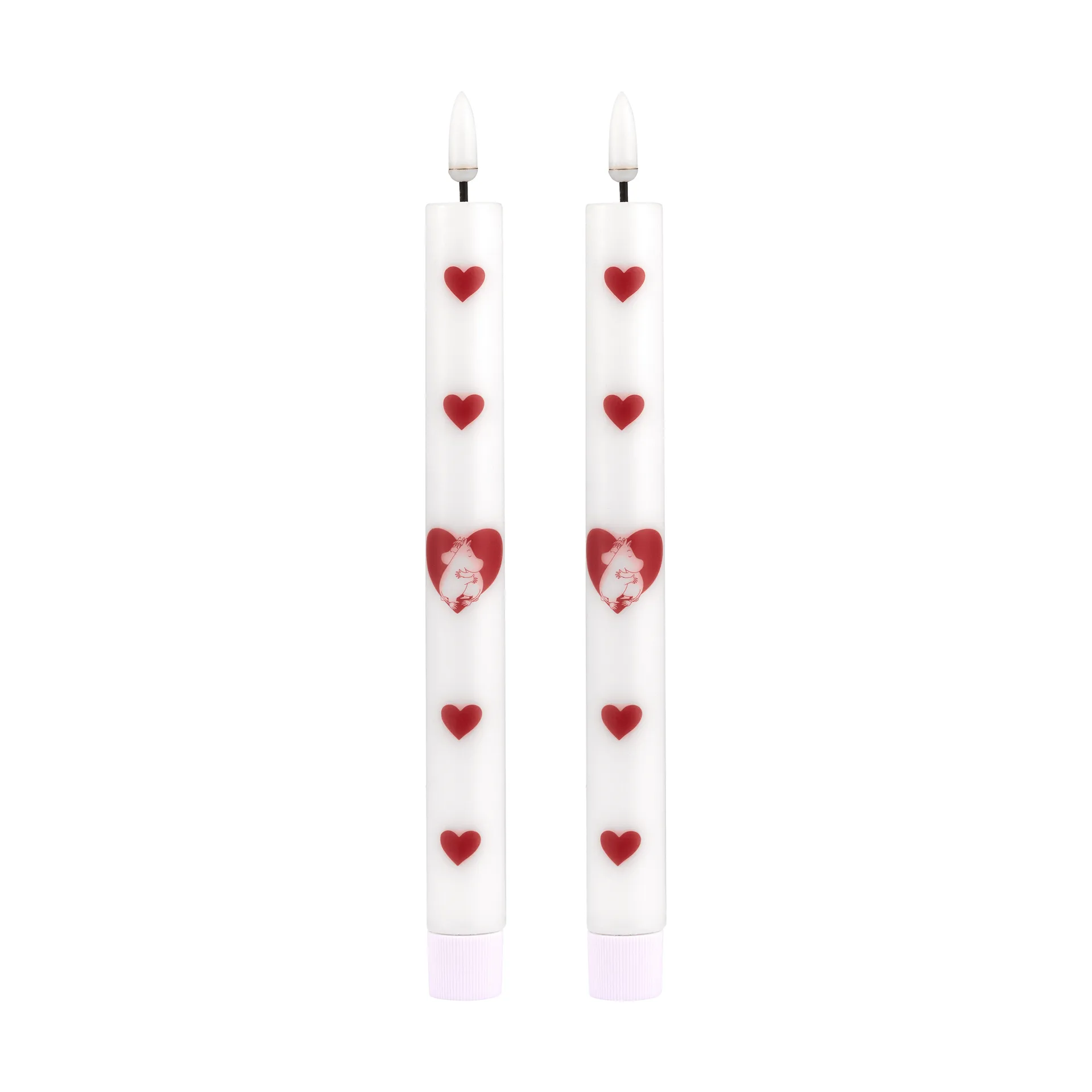 Mumin LEDテーパーキャンドル 25 cm, Heart, 2-pack Muurla | ムールラ