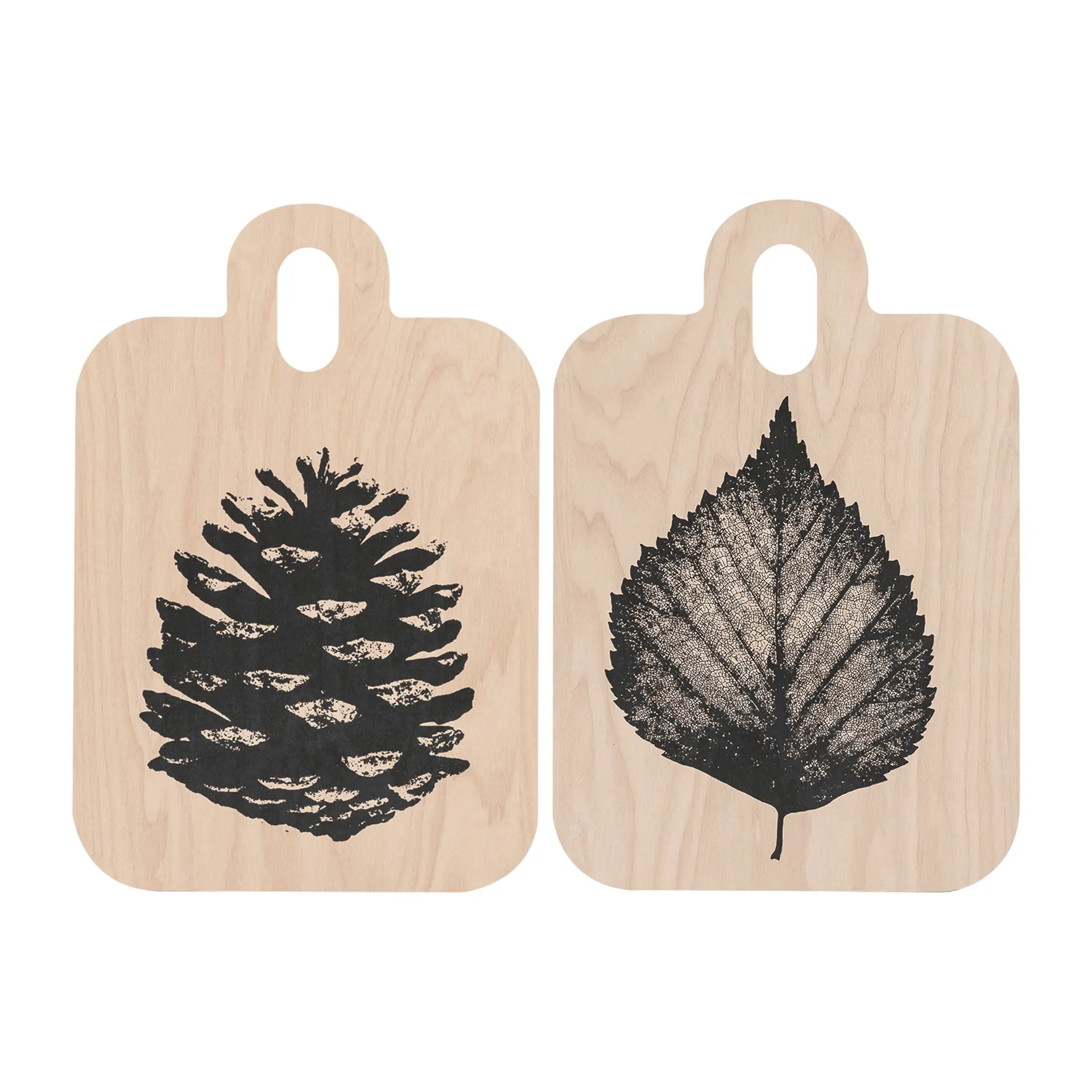 Nordic Chop & Serve トレイ 21x31 cm, The Pine Cone-The Birch Leaf Muurla | ムールラ