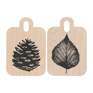 Nordic Chop & Serve トレイ 21x31 cm - The Pine Cone-The Birch Leaf - Muurla | ムールラ