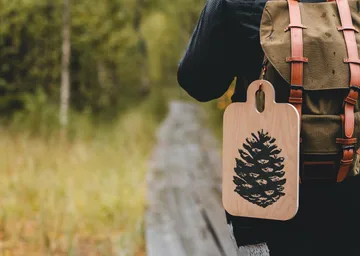 Nordic Chop & Serve トレイ 21x31 cm - The Pine Cone-The Birch Leaf - Muurla | ムールラ