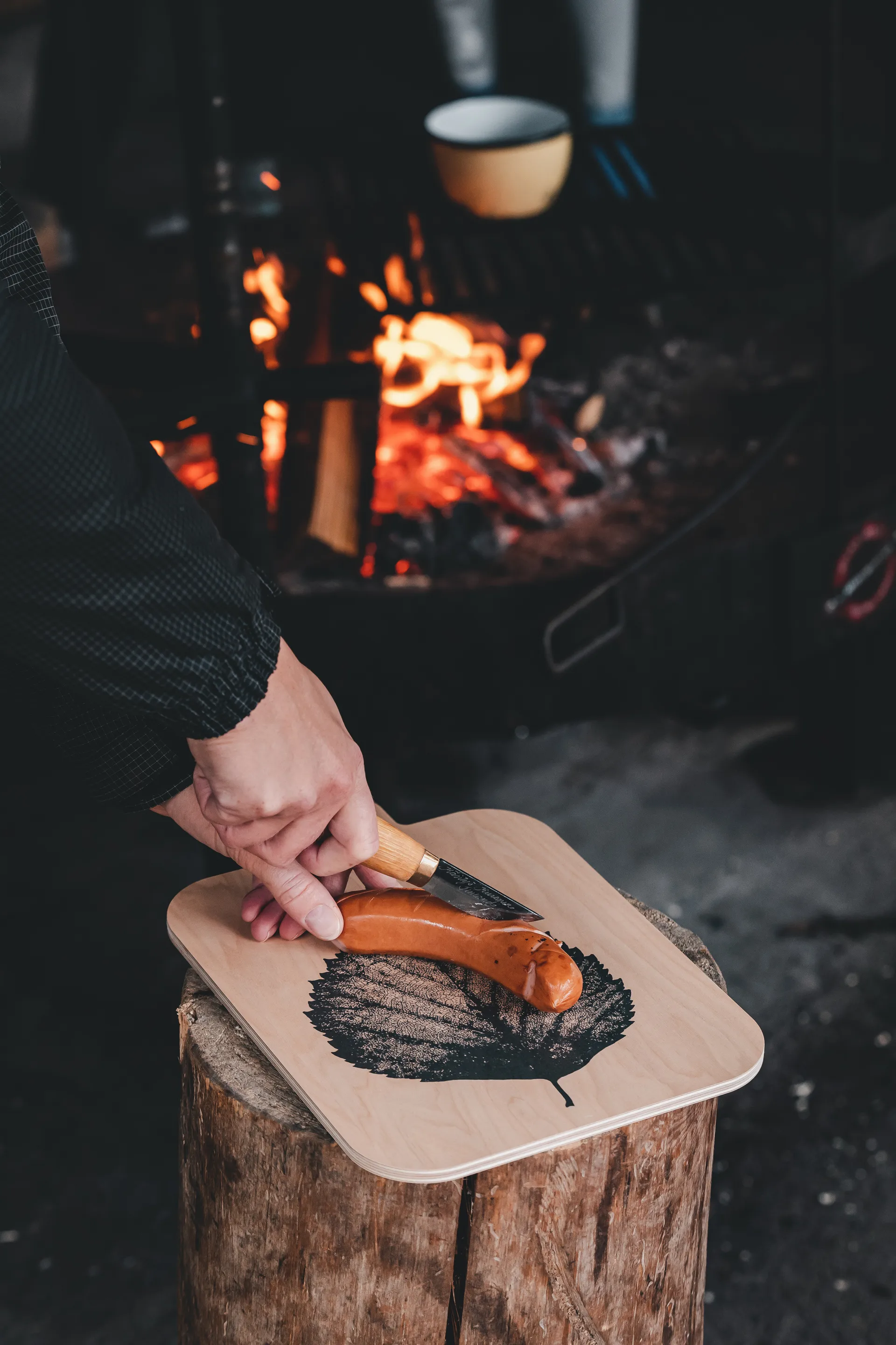 Nordic Chop & Serve トレイ 21x31 cm, The Pine Cone-The Birch Leaf Muurla | ムールラ