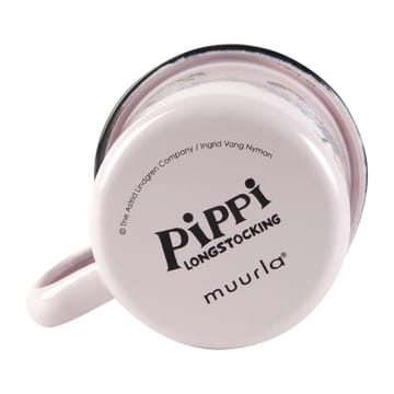 Pippi and Lilla gubben エナメルマグ 1.5 dl - Light pink - Muurla | ムールラ