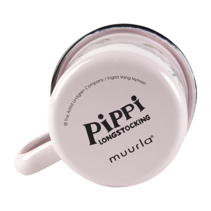 Pippi and Lilla gubben エナメルマグ 1.5 dl, Light pink Muurla | ムールラ
