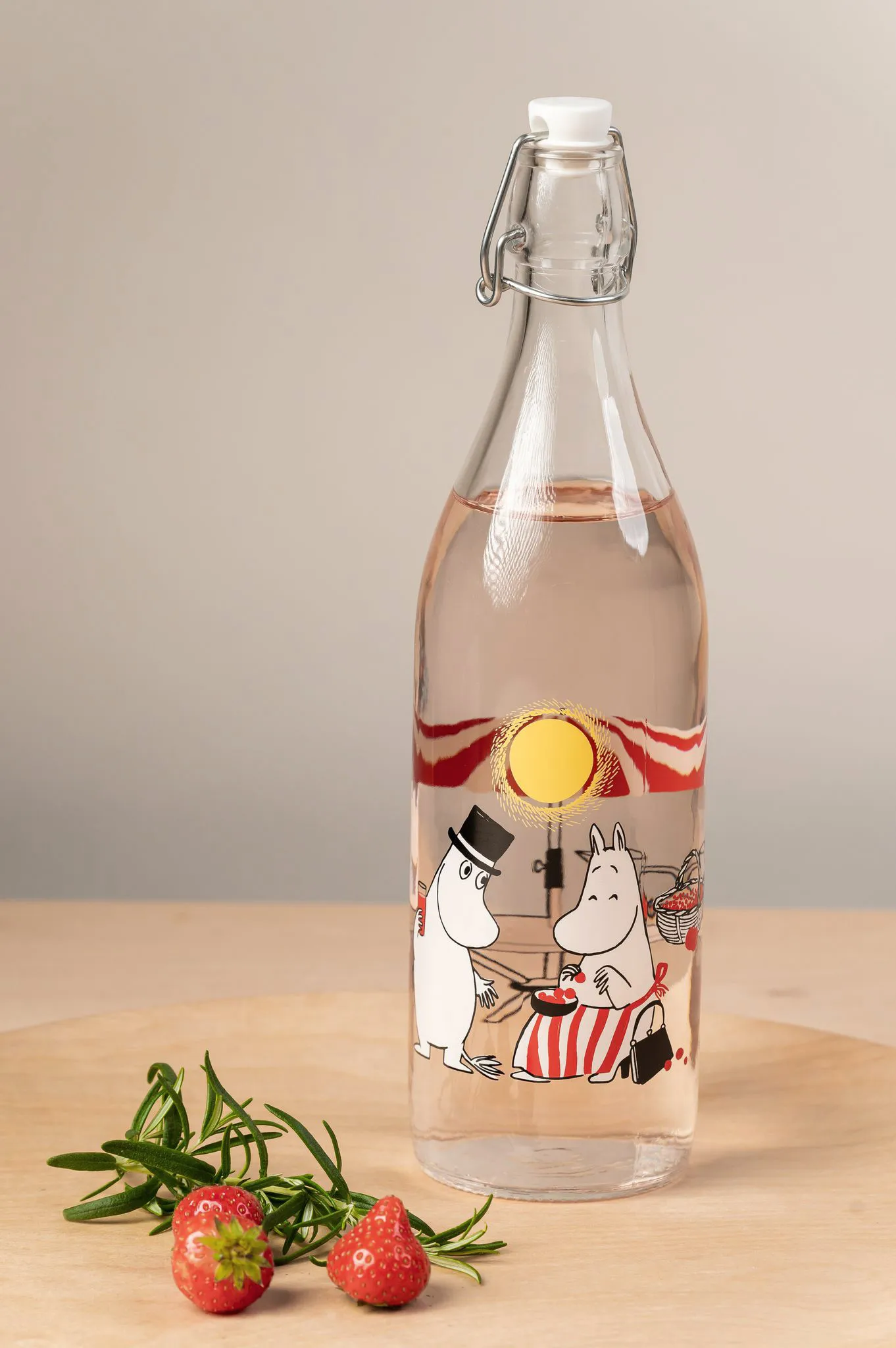 Summertime グラス ボトル 1 L, Transparent Muurla | ムールラ