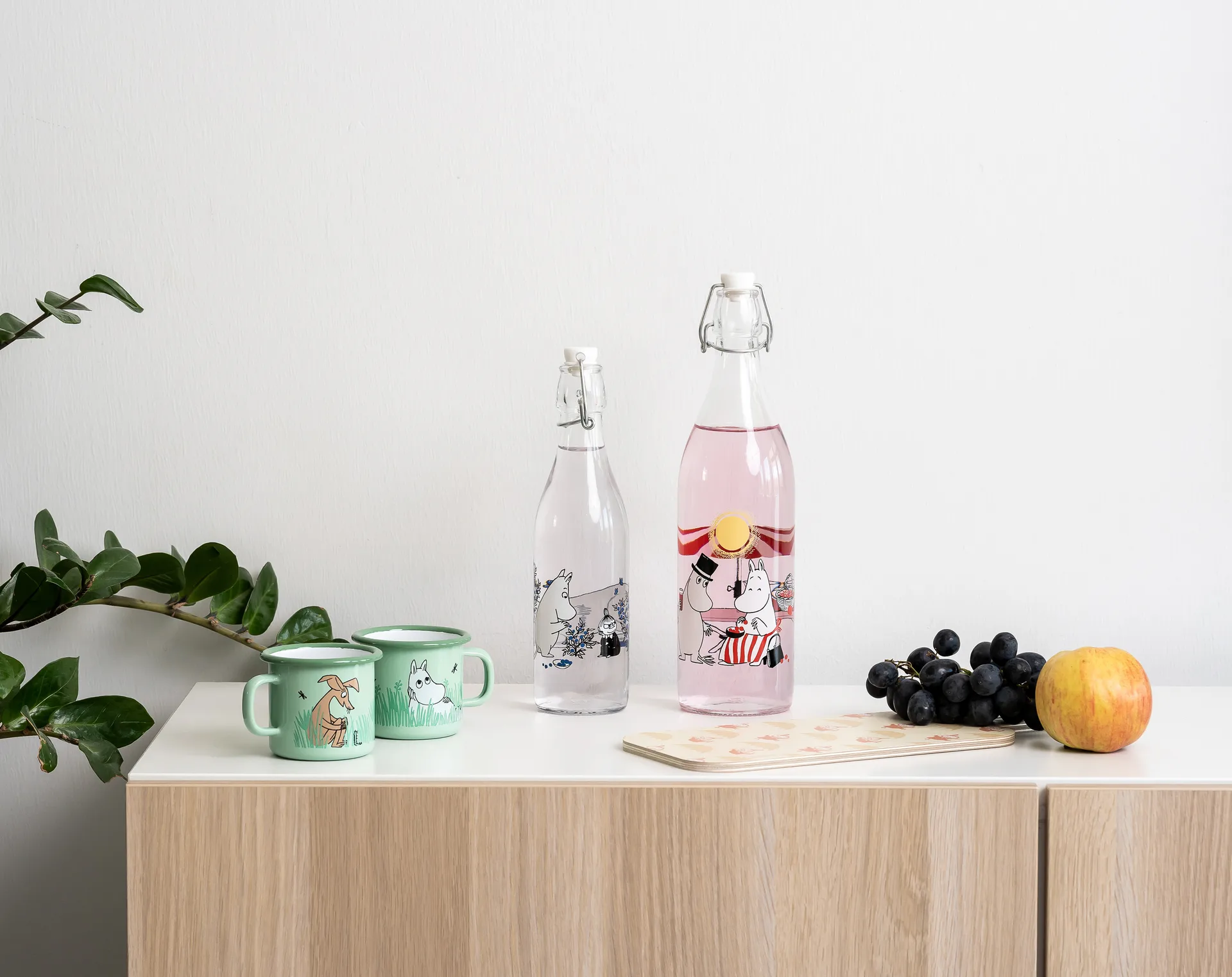 Summertime グラス ボトル 1 L, Transparent Muurla | ムールラ