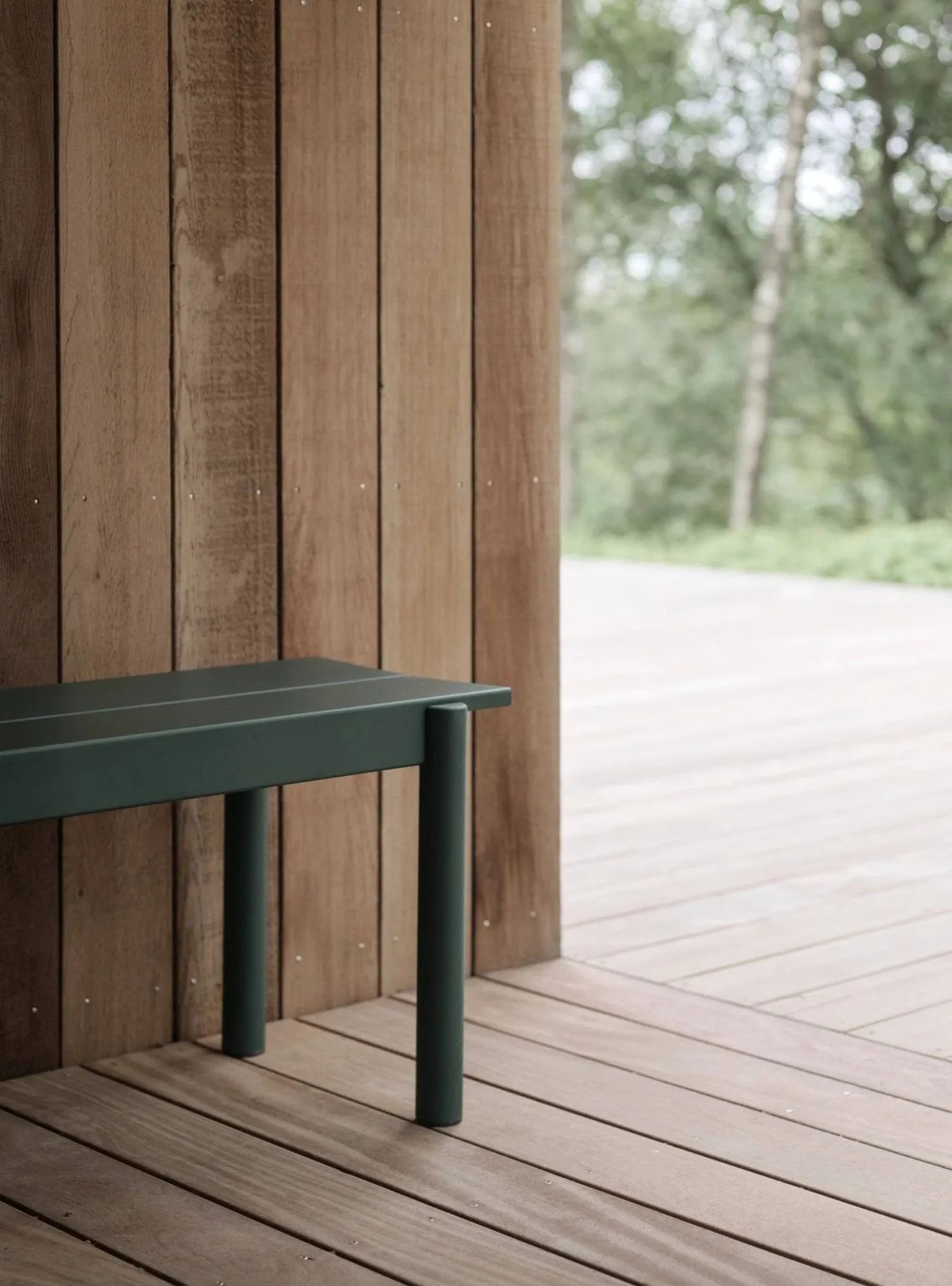 リニアスチールベンチ 110cm, Dark green Muuto | ムート