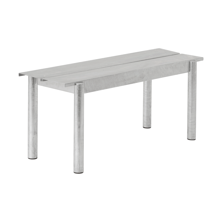 リニアスチールベンチ 110cm - Warm galvanized steel - Muuto | ムート