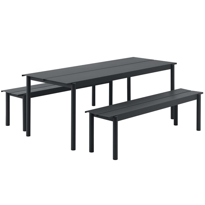 リニアスチールベンチ 170cm, Black Muuto | ムート