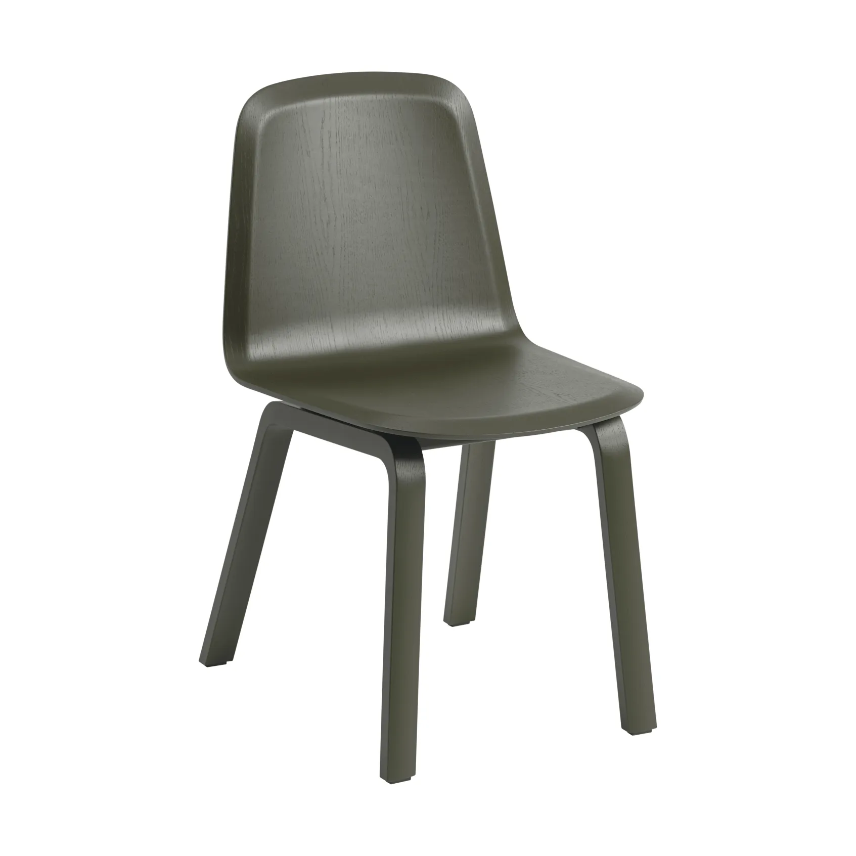 Brink Chair Wood Base チェア, Dark olive Muuto | ムート