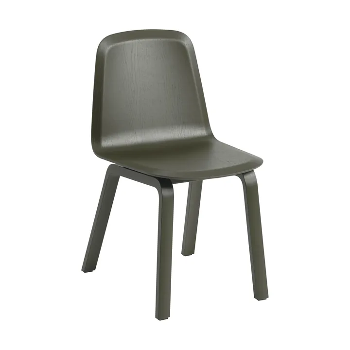 Brink Chair Wood Base チェア - Dark olive - Muuto | ムート