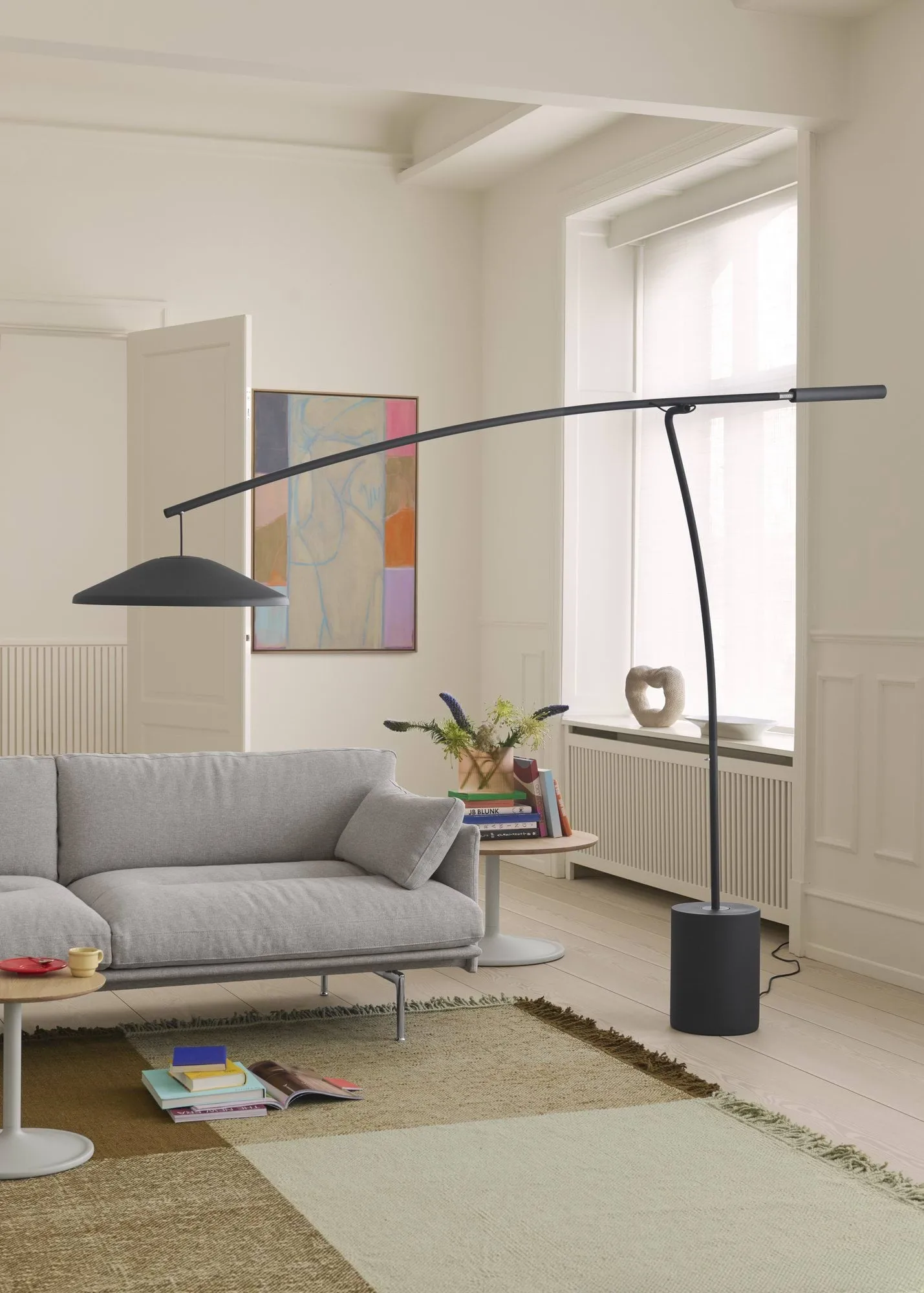 Contra フロアランプ, Anthracite black-concrete, 188 cm Muuto | ムート