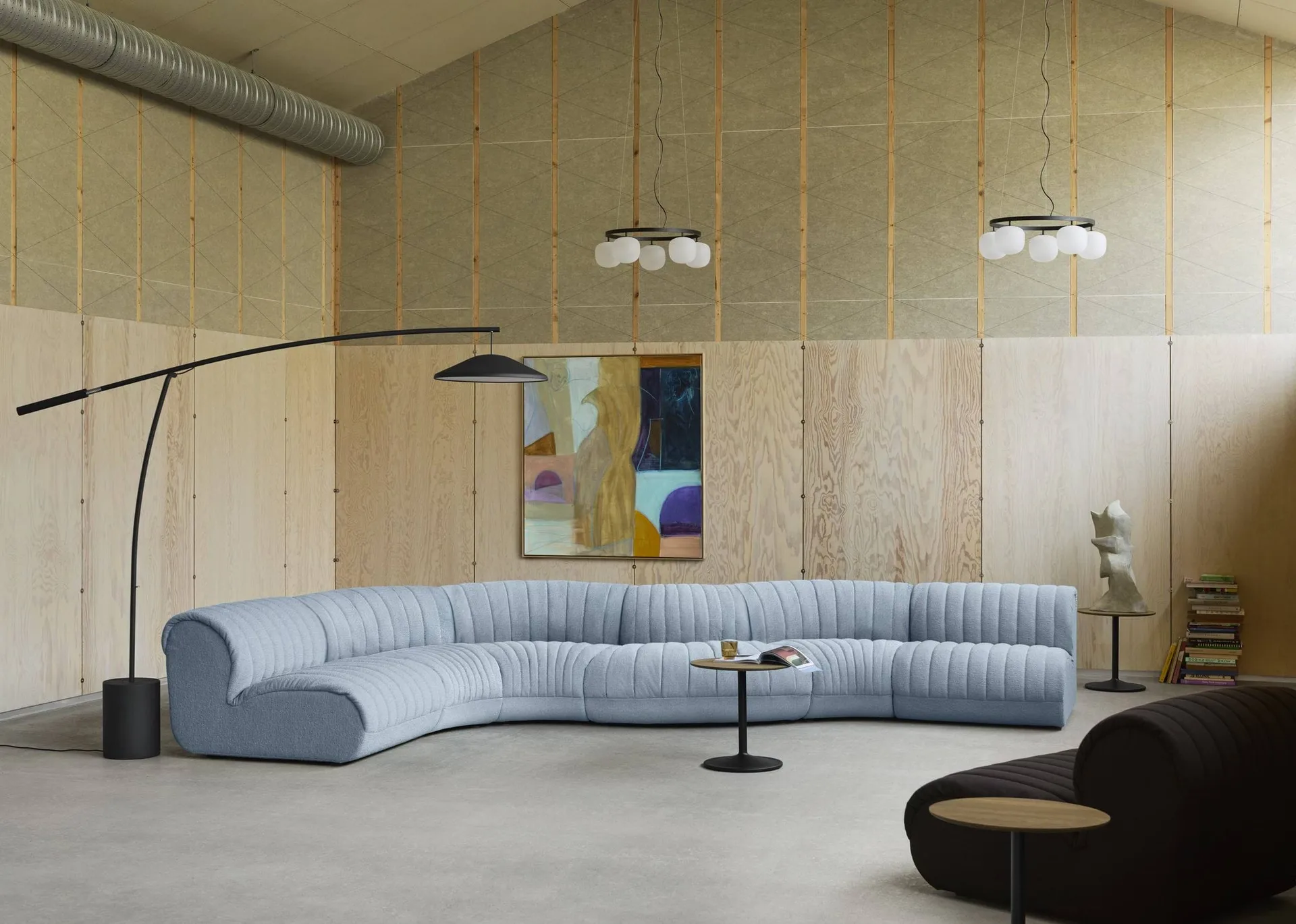 Contra フロアランプ, Anthracite black-concrete, 188 cm Muuto | ムート