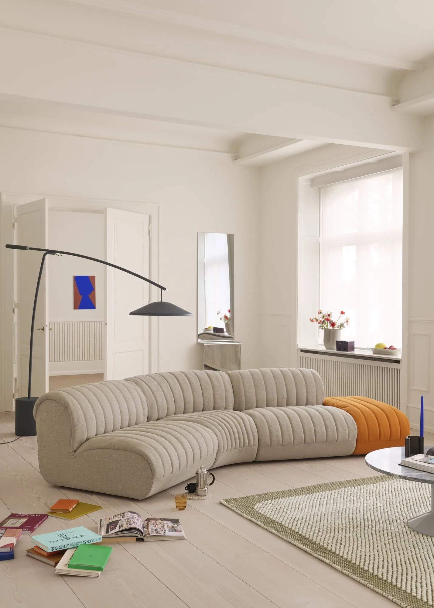 Contra フロアランプ, Anthracite black-concrete, 188 cm Muuto | ムート