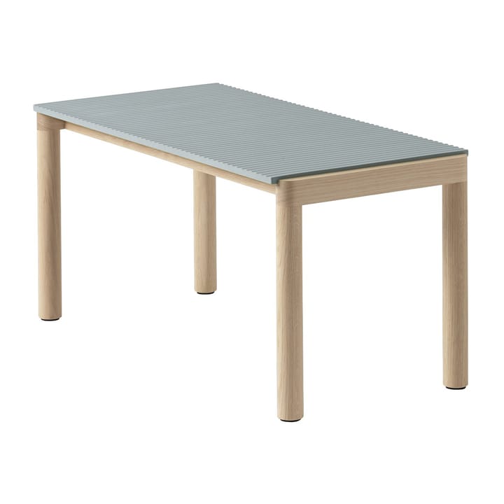 Couple 1 ウェービー コーヒーテーブル 40x84x40 cm - Pale blue-oak - Muuto | ムート