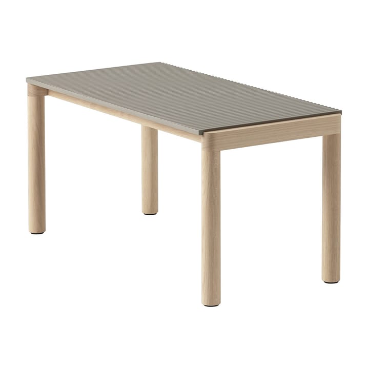 Couple 1 ウェービー コーヒーテーブル 40x84x40 cm - Taupe-oak - Muuto | ムート