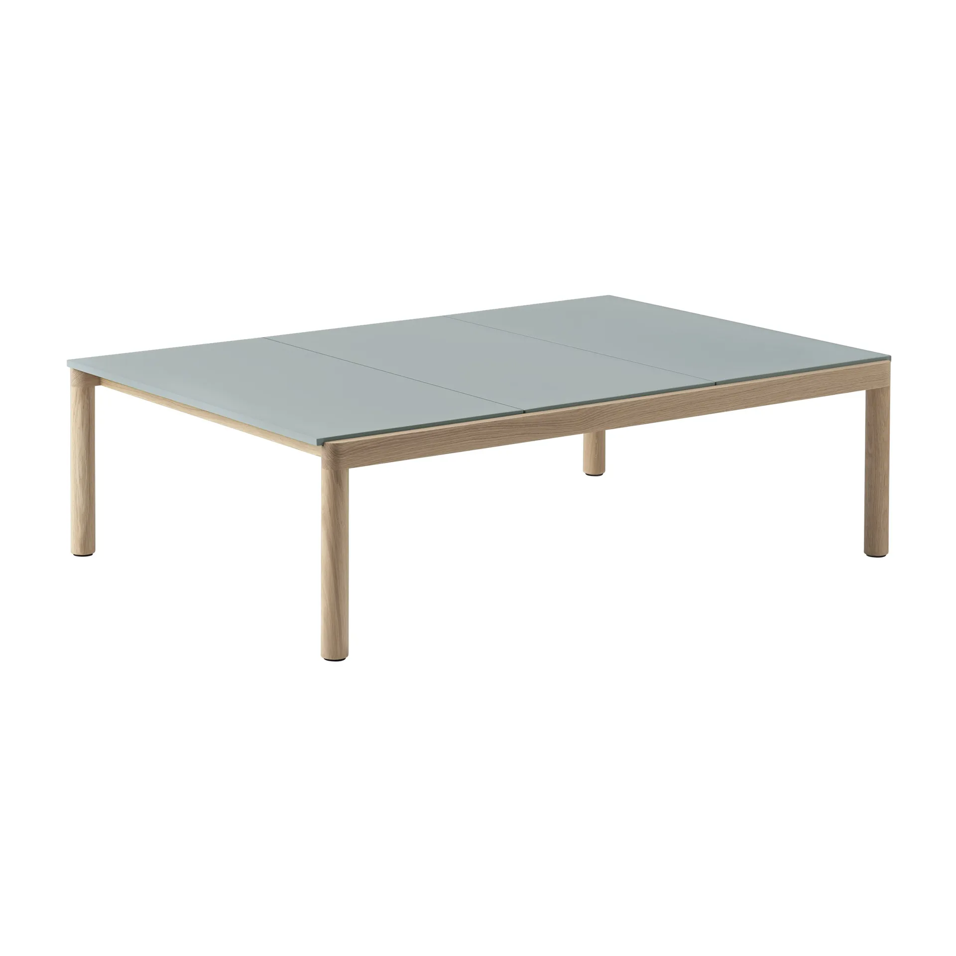 Couple 3 Plain コーヒーテーブル 120x84x35 cm, Pale blue-oak Muuto | ムート