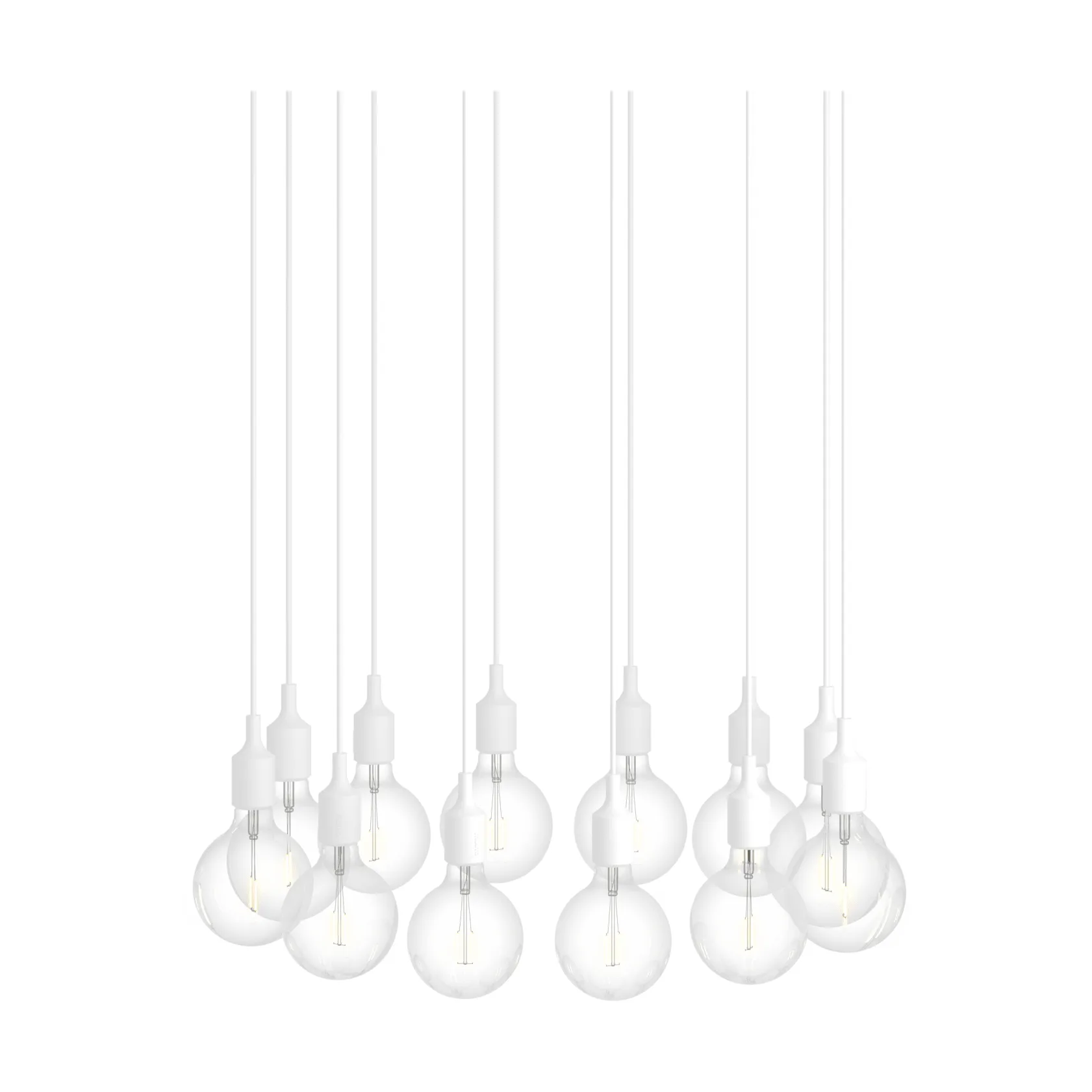 E27 ペンダントランプ クラスター 12, White Muuto | ムート