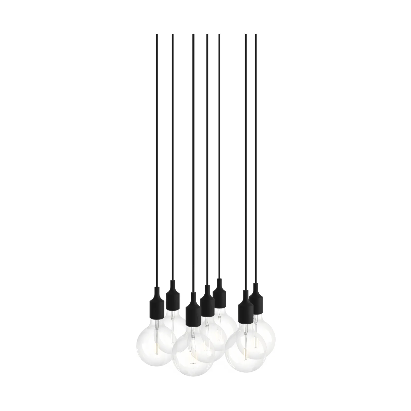 E27 ペンダントランプ クラスター 7灯, Black Muuto | ムート