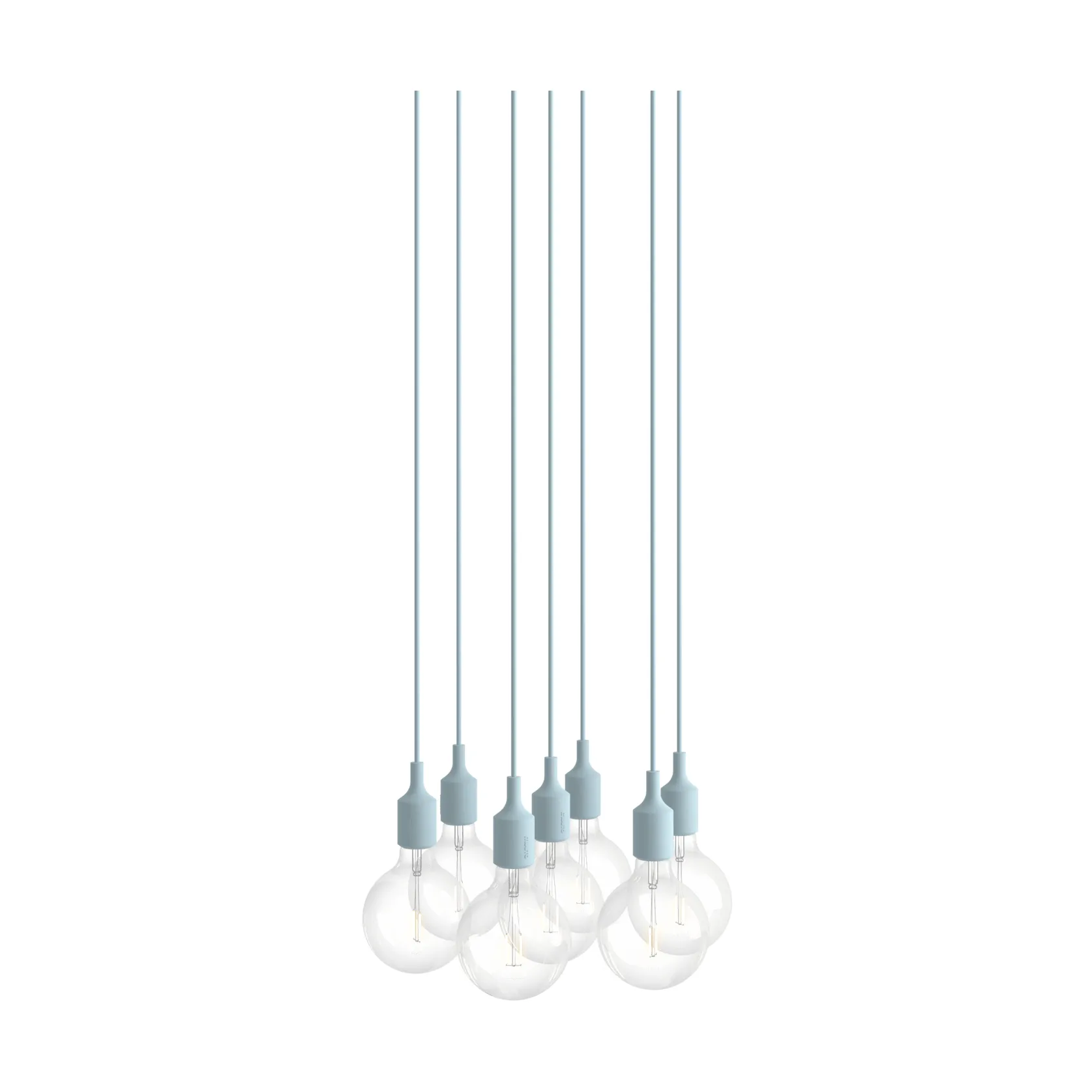 E27 ペンダントランプ クラスター 7灯, Light blue Muuto | ムート