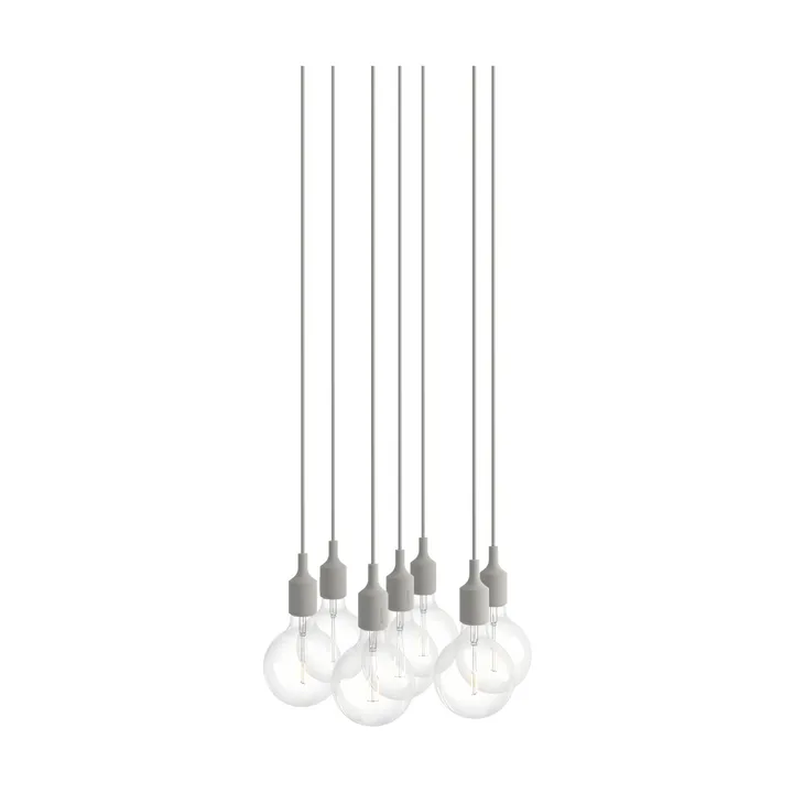 E27 ペンダントランプ クラスター 7灯 - Light grey - Muuto | ムート