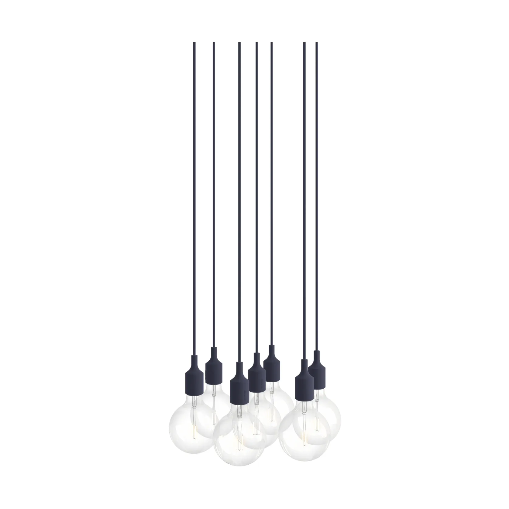 E27 ペンダントランプ クラスター 7灯, Midnight blue Muuto | ムート