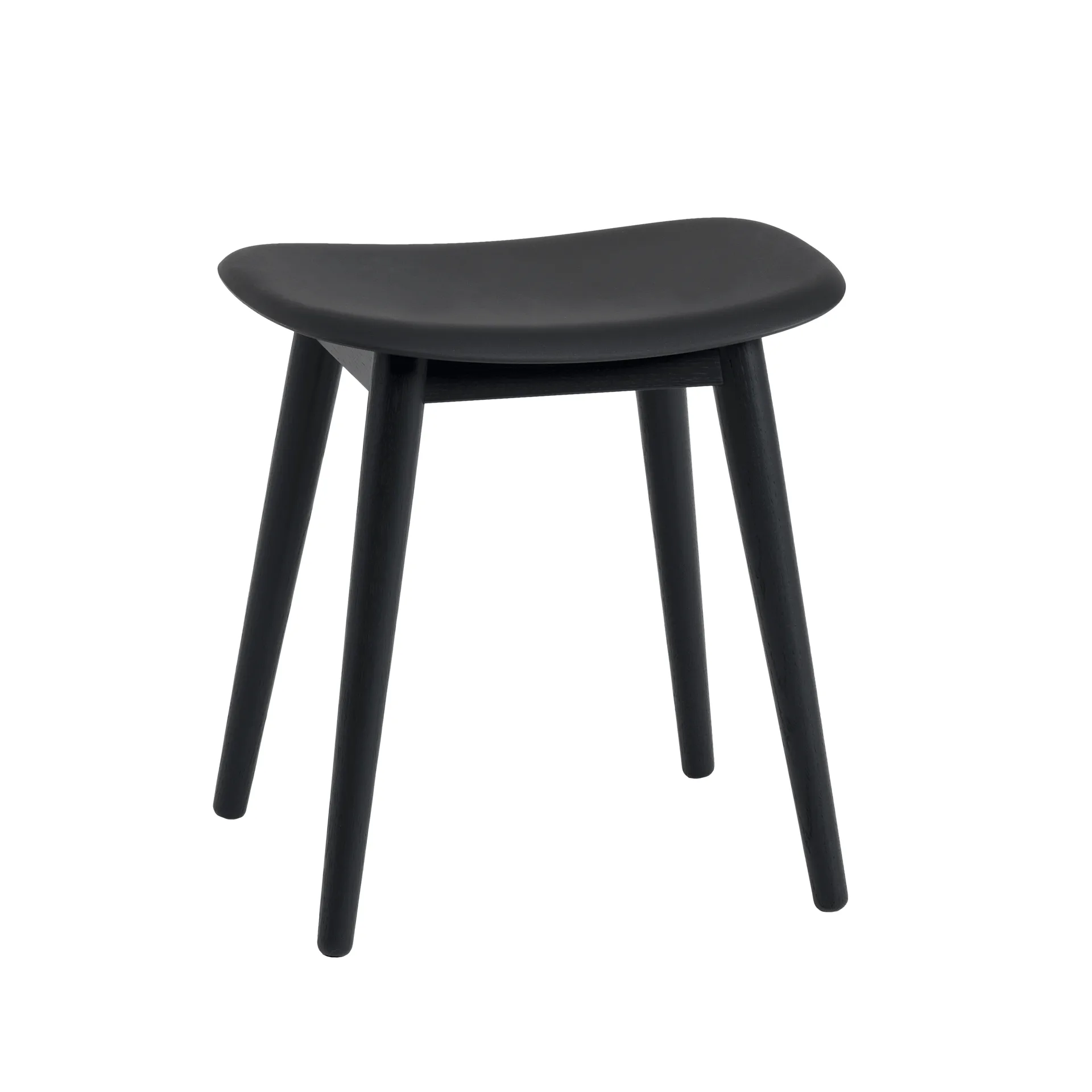 Fiber スツール, Black, wooden legs Muuto | ムート