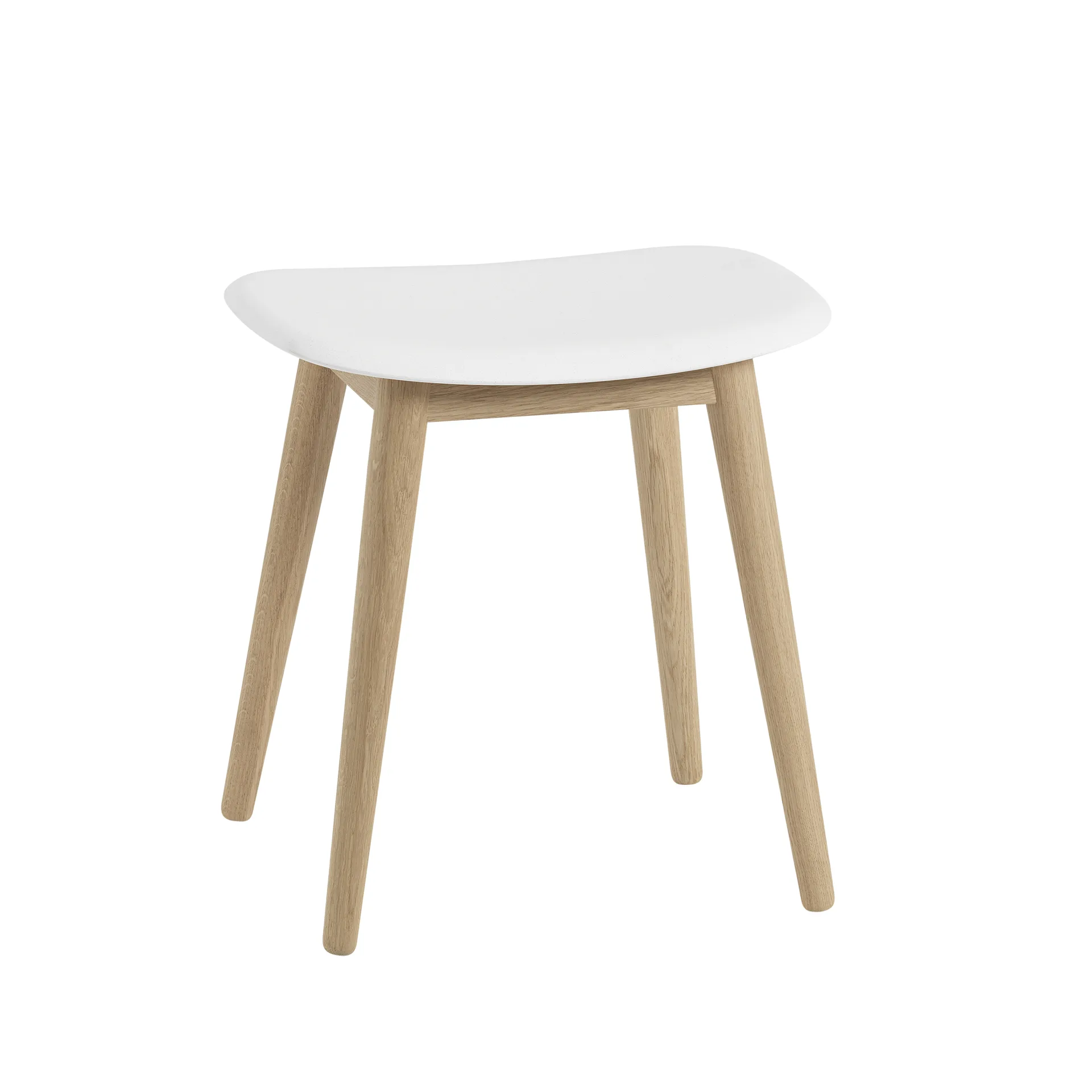 Fiber スツール, Natural white, oak legs Muuto | ムート