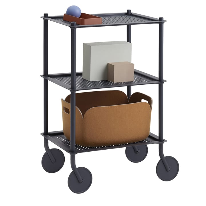 Flow 3 レイヤー ワゴン 90 cm, Blue-grey Muuto | ムート