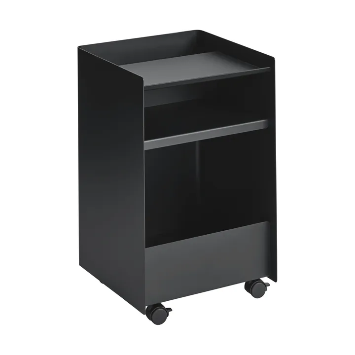 Folded Trolley ワゴン オープン - Black, 37.4x61.5x37.2 cm - Muuto | ムート
