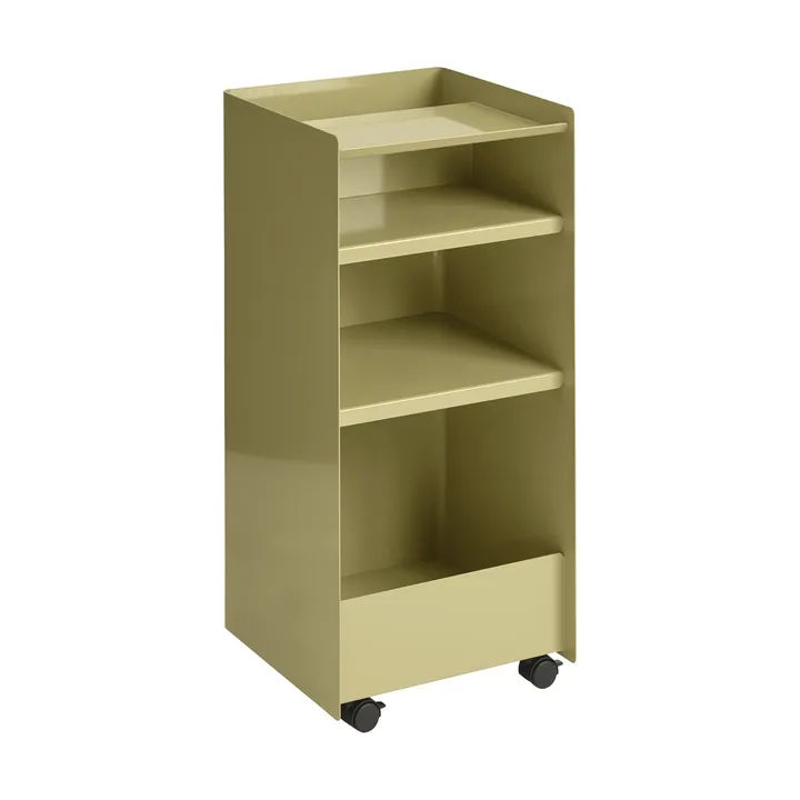 Folded Trolley ワゴン オープン - Dark beige green, 37.4x38.7x37.2 cm - Muuto | ムート