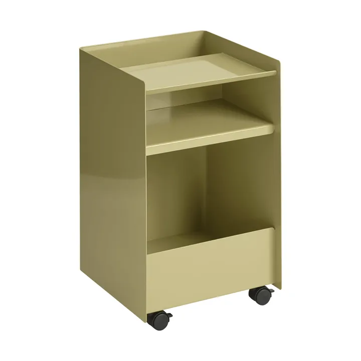 Folded Trolley ワゴン オープン - Dark beige green 37.4x61.5x37.2 cm - Muuto | ムート