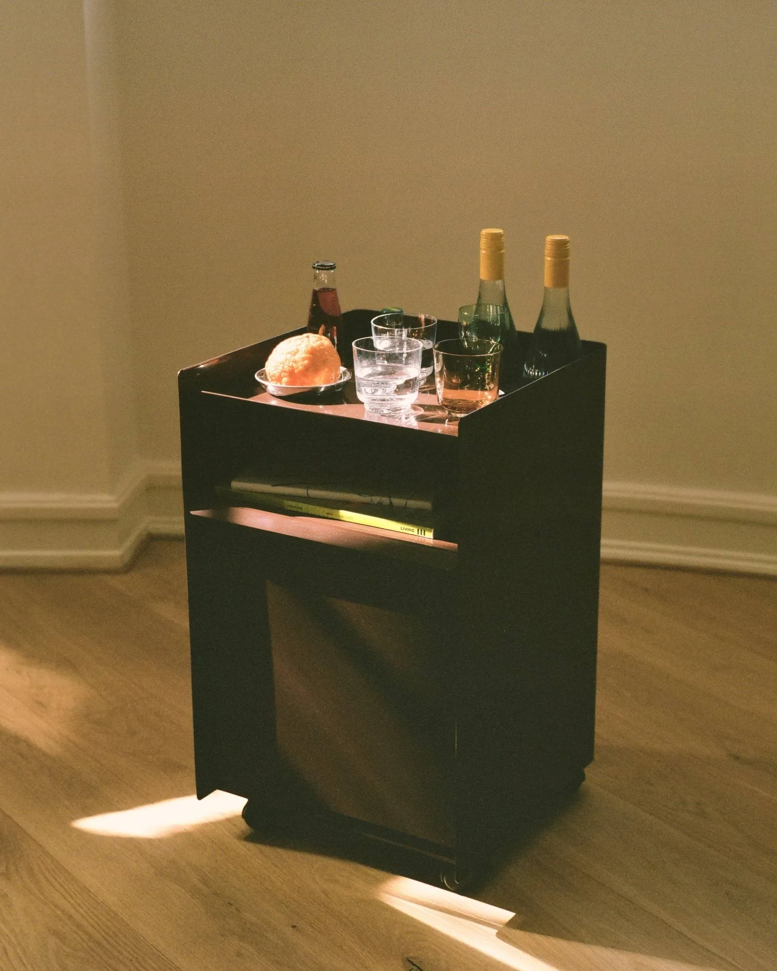 Folded Trolley ワゴン 引き出し付き, Dark red Muuto | ムート