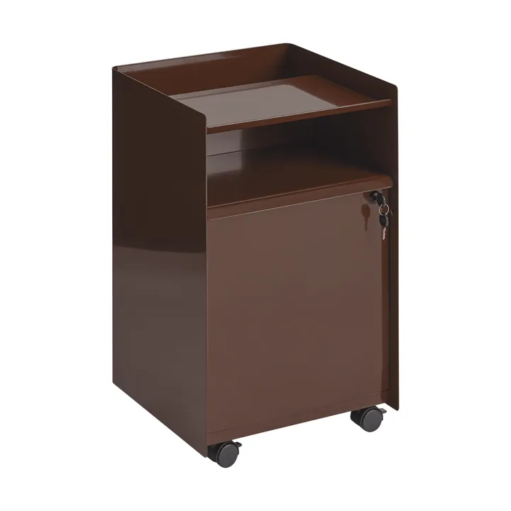Folded Trolley ワゴン 収納付き - Dark red - Muuto | ムート