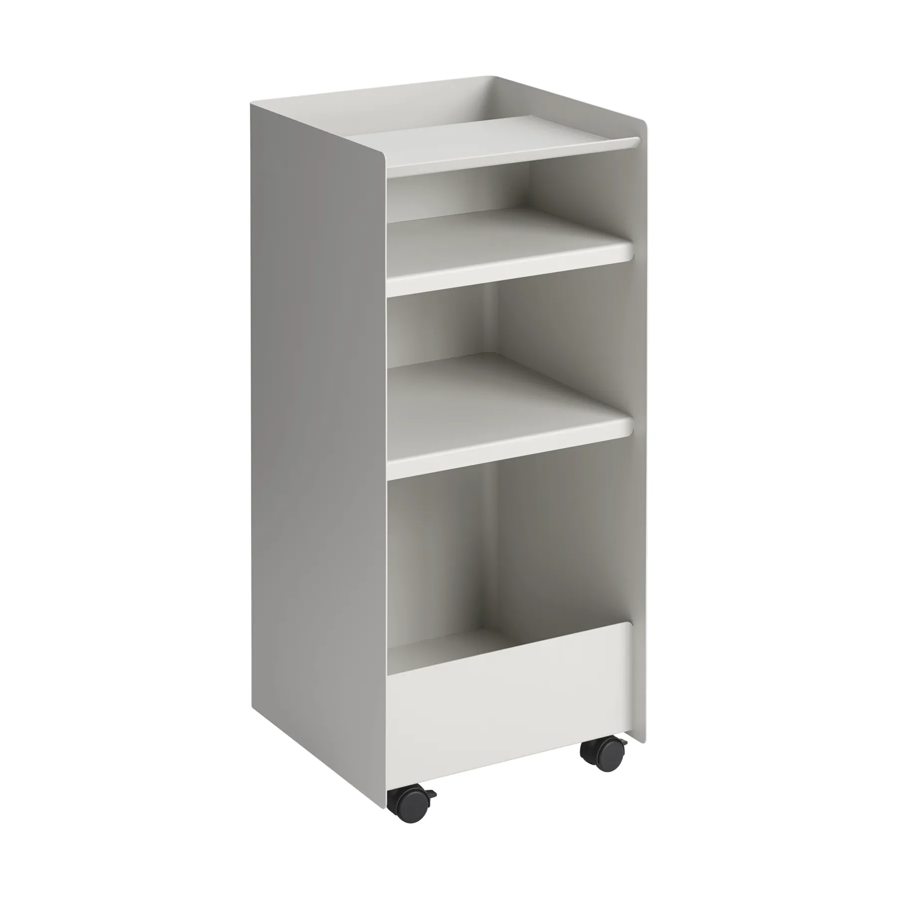 Folded Trolley ワゴン オープン, Grey, 37.4x38.7x37.2 cm Muuto | ムート